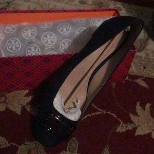 Tory Burch Navy Gigi Suede pumps